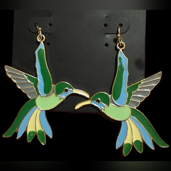 Hummingbird Earrings - Picture 3 of 3